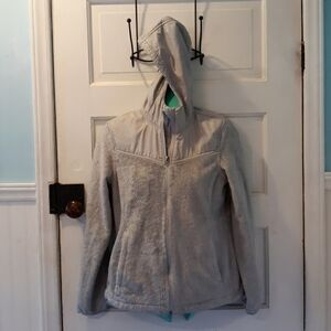 Free Country gray furry jacket small
